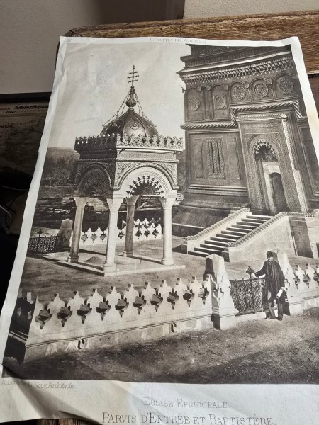 Manastirea Curtea de Argeș planșa cu heliogravura / 4 / după cliseu fotografic realizat de fotograful curții regale, I. Spirescu