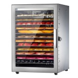 Cumpara ieftin Deshidrator Alimente Profesional 45L, 12 Tăvi Inox, 800W, Control Digital