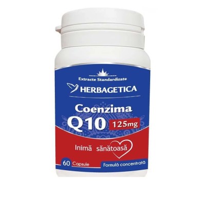 Coenzima Q10 125 miligrame 60 capsule Herbagetica foto