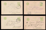 1906-1923 Romania - Lot 15 carti postale circulate, intreguri Regat