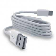 Cablu de incarcare si date USB 3.1 Tip C alb foto