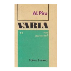 Varia - Studii si observatii critice, Volumul al II-lea