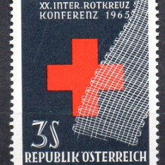 AUSTRIA 1965, Crucea Rosie, serie neuzata, MNH