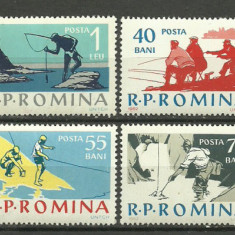 1962 - Pescuitul sportiv, serie neuzata