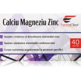 FarmaClass Industry Calciu Magneziu Zinc capsule pentru imunitate, sănătatea sistemului osos și activitate musculară 40 caps.