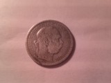 Moneda 1 Kor. 1895 Fr.Josef , argint Ungaria , cal.F. Buna
