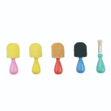Set pensule pictura pentru bebelusi cu maner pvc,5 bucati set