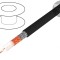 Cablu Coaxial RG71BU Negru 6,2mm