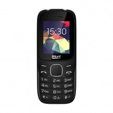 Telefon mobil iHunt i4 2G 2021, ecran TFT 1.8 inch, 800 mAh, Radio FM, Bluetooth, lanterna, Dual Sim, Negru