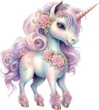 Cumpara ieftin Sticker decorativ Unicorn, Roz, 66 cm, 7947ST-3, Oem