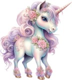 Cumpara ieftin Sticker decorativ Unicorn, Roz, 66 cm, 7947ST-3, Oem