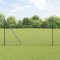 Gard Din Fier Sudat cu 13 Posturi Spike Gri 1.6x25 m Oțel