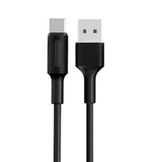 Cablu de Date si Incarcare, USB-C 3A Borofone, USB Tip C, Lungime 1 Metru - Negru