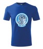 Tricou Barbati Albastru Bumbac cu Sigiliu Dragut &amp; Amuzant - Personalizat, Imprimeu Rezistent
