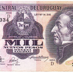 Uruguay 1 000 Nuevos Pesos 1982 Seria 22417334