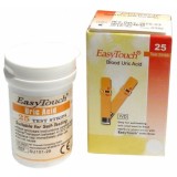 Teste Acid Uric EasyTouch GCU - 25 Bucati - Glucometru, Aparat Masurare Acid Uric