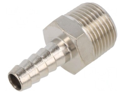 Racord push-in ştuţ alamă nichelată 3/8 8mm foto