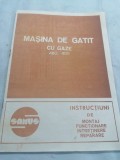 Instructiuni masina de gătit cu gaze