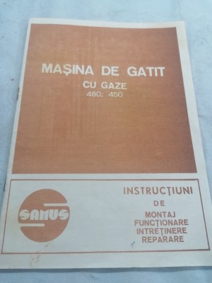 Instructiuni masina de gătit cu gaze foto