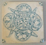 Placa ceramica Art Nouveau cca 1900