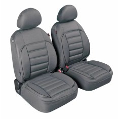 Huse scaun fata De-Luxe Sport Edition jacquard high-quality 2buc - Gri Garage AutoRide foto
