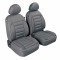 Huse scaun fata De-Luxe Sport Edition jacquard high-quality 2buc - Gri Garage AutoRide