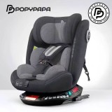 Cumpara ieftin Scaun Auto Popypapa Guardian 360 G406, Omologat i-Size R129, ISOFIX, 40-150 cm, 0-12 ani, 4 Trepte &Icirc;nclinare, Protecție Laterală, Culoare Gri