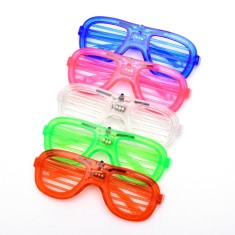Ochelari shutter led, model aviator, 3 moduri iluminare, diverse culori culoare violet MultiMark GlobalProd foto