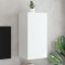 Gossi comoda tv de perete cu lumini led, alb, 40,5x35x80 cm