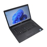 Laptop DELL Latitude 7480, 14&quot; FHD, Intel Core i5-6300U, 8GB DDR4, 256GB SSD, 4G LTE, Win 10 PRO, Negru, Tastatura iluminata QWERTZ
