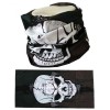 Bandana Multifunctionala Skull inSPORTline, Esarfa Tubulara Barbati, Microfibra Poliester, Respirabila, Moto, Outdoor, 48cm