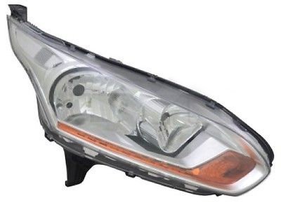 Far Ford Transit/Tourneo Connect, 03.20, Dreapta, tip bec H15+H7, reglare electrica, cu lumini de zi, cu motoras reglare far, ECE, culoare argintiu,