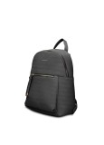 Pierre Cardin, Rucsac din piele ecologica cu aspect texturat Ardena Ultra, Negru