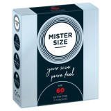 Pachet 3 Prezervative Mister Size (60 mm)
