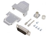 Conector D-Sub 15 PIN Tată Lipire Negru