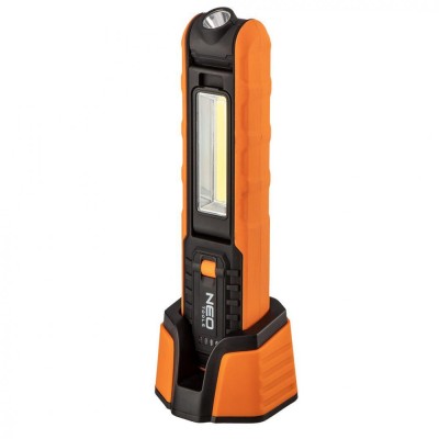 Lampa de atelier reincarcabila, 3.7V Li-Ion, 500 lm COB + Tubulara + incarcator 99-065 foto