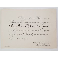 Principele Basarab Brancoveanu, Invitatie