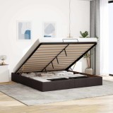 VidaXL Cadru pat otoman fără saltea țesătură maro &icirc;nchis 200x200 cm 3310906