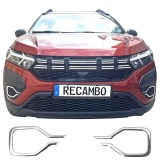 Set de 2 ornamente cromate pentru proiectoare/bara fata Dacia Sandero III din 2021, Jogger din 2021, Recambo