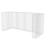 Cumpara ieftin Gabion triplu ingradire pubela, otel, 250 x 100 x 120 cm