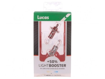 Becuri Auto Xenon 12V 55W Alb-Albastru P14,5s x2 foto