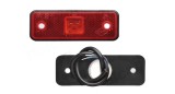 Lampa gabarit Universal, 12V si 24V, 98x31x18mm, rosu, cu LED, omologare ECE, Stanga, Dreapta, 99LO244E, rectangular