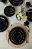 Keramika Set de vesela - Ege Black/Gold - 30 bucăți - 6 persoane - Stoneware