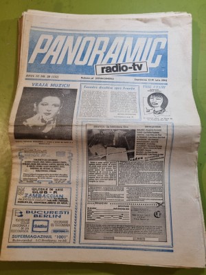 panoramic radio tv 13 - 19 iulie 1992 foto