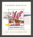 Romania.1992 EXPO Sevilla-Bl. DR.576, Nestampilat