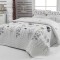Set Lenjerie de pat double, Alb, 220x200 cm