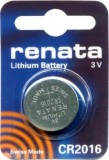 Baterie Renata CR2016, 3V, 90mAh, Litiu, Dimensiune &Oslash;20x1.6mm, Blister