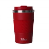 Cana cafea termos interior Inox 380ml 15cm rosu Zilan ZLN9880