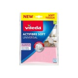 Laveta Vileda Actifibre Soft din microfibra pentru geamuri, 32x27 cm