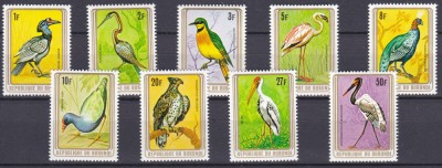 DB1 Fauna Burundi 1979 Pasari 9 v. MNH foto